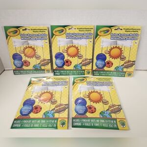 Bundle of 5 Crayola Solar System Mobile Kit Creative Classroom Teaching